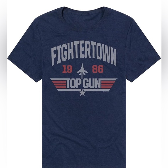 Top Gun Fightertown 1986 Adult Unisex Classic Ring-Spun T-Shirt (074) - Picture 1 of 4